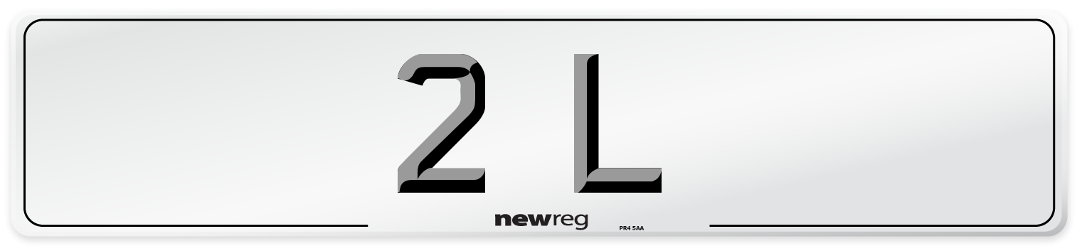 2 L Number Plate from New Reg